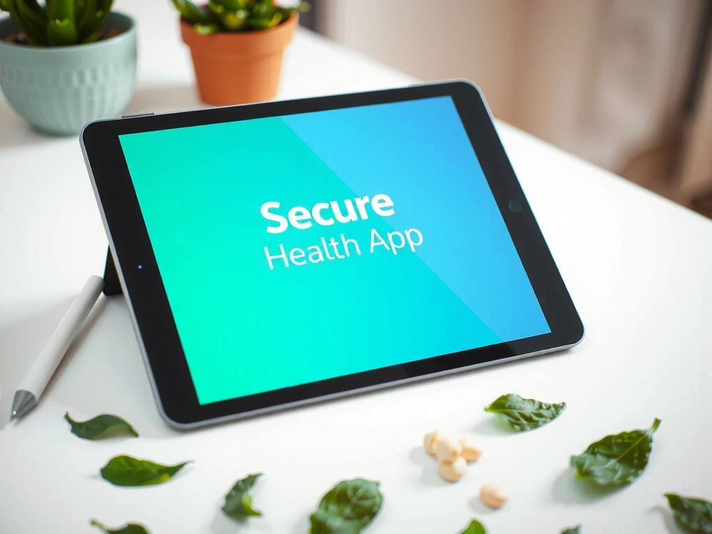 จอแท็บเล็ตแสดงข้อมูลสุขภาพ